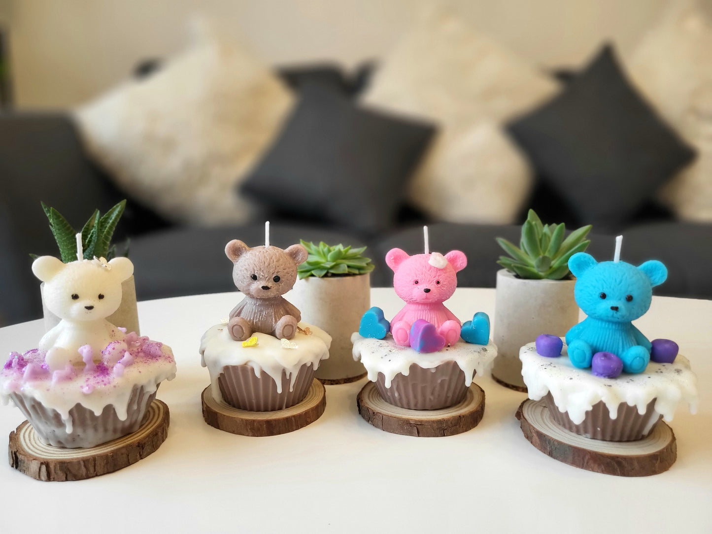 Kerze Teddy Cupcake