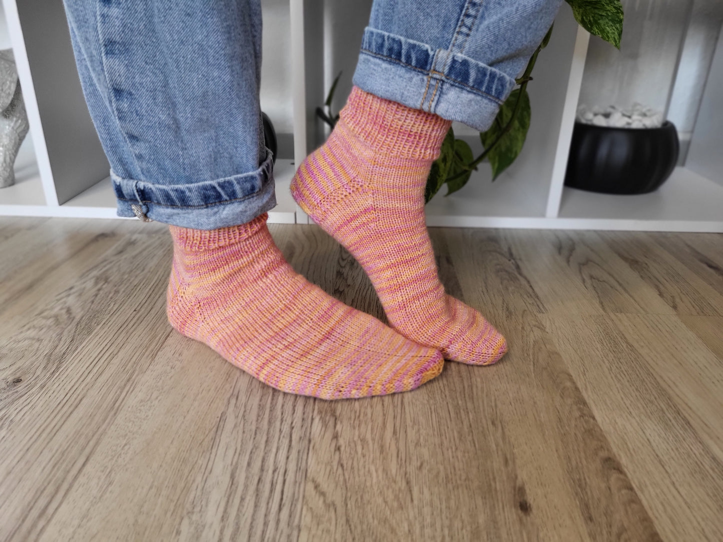 Handgestrickte Socken Größe 38/39