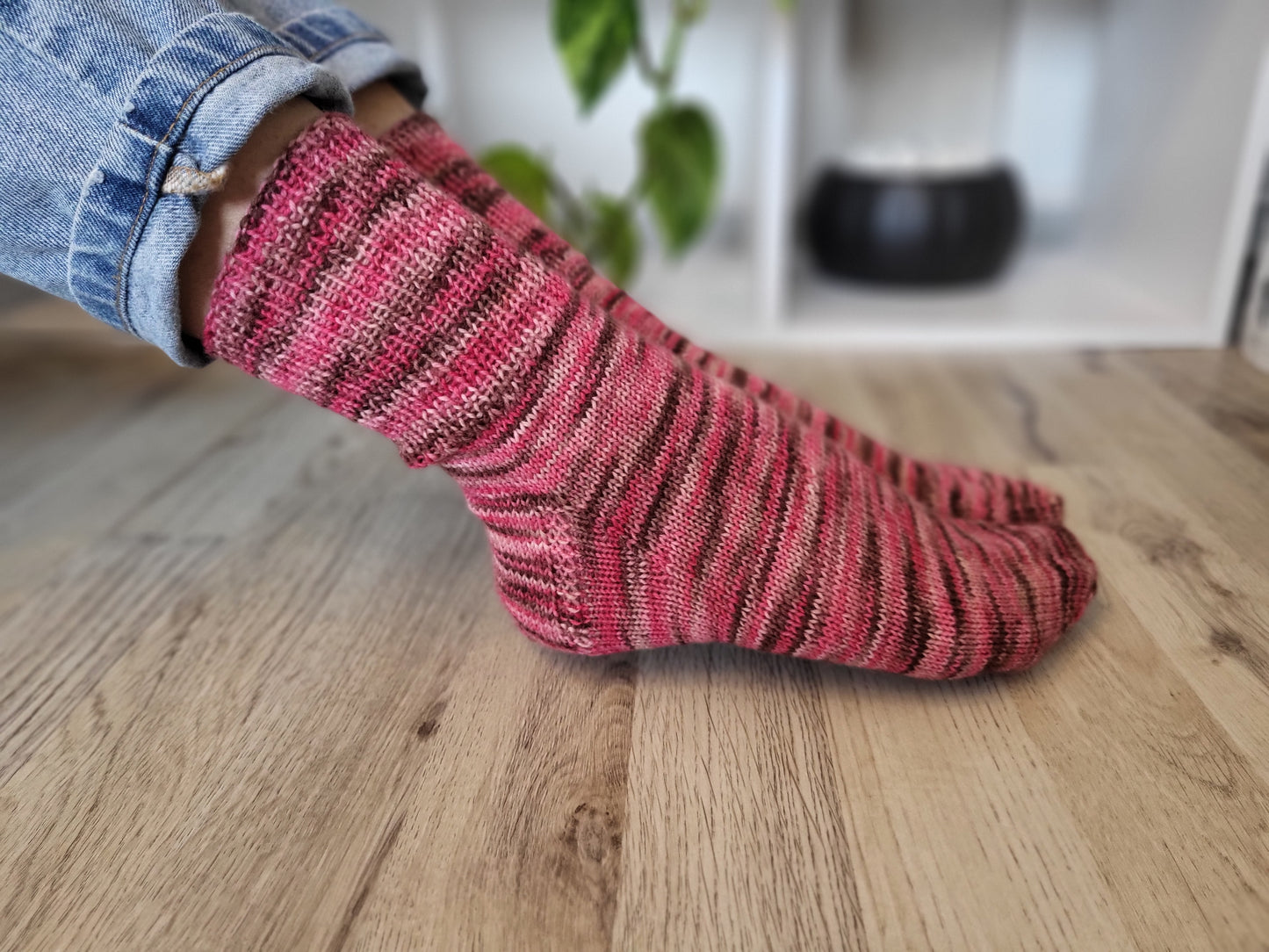 Handgestrickte Socken Größe 38/39