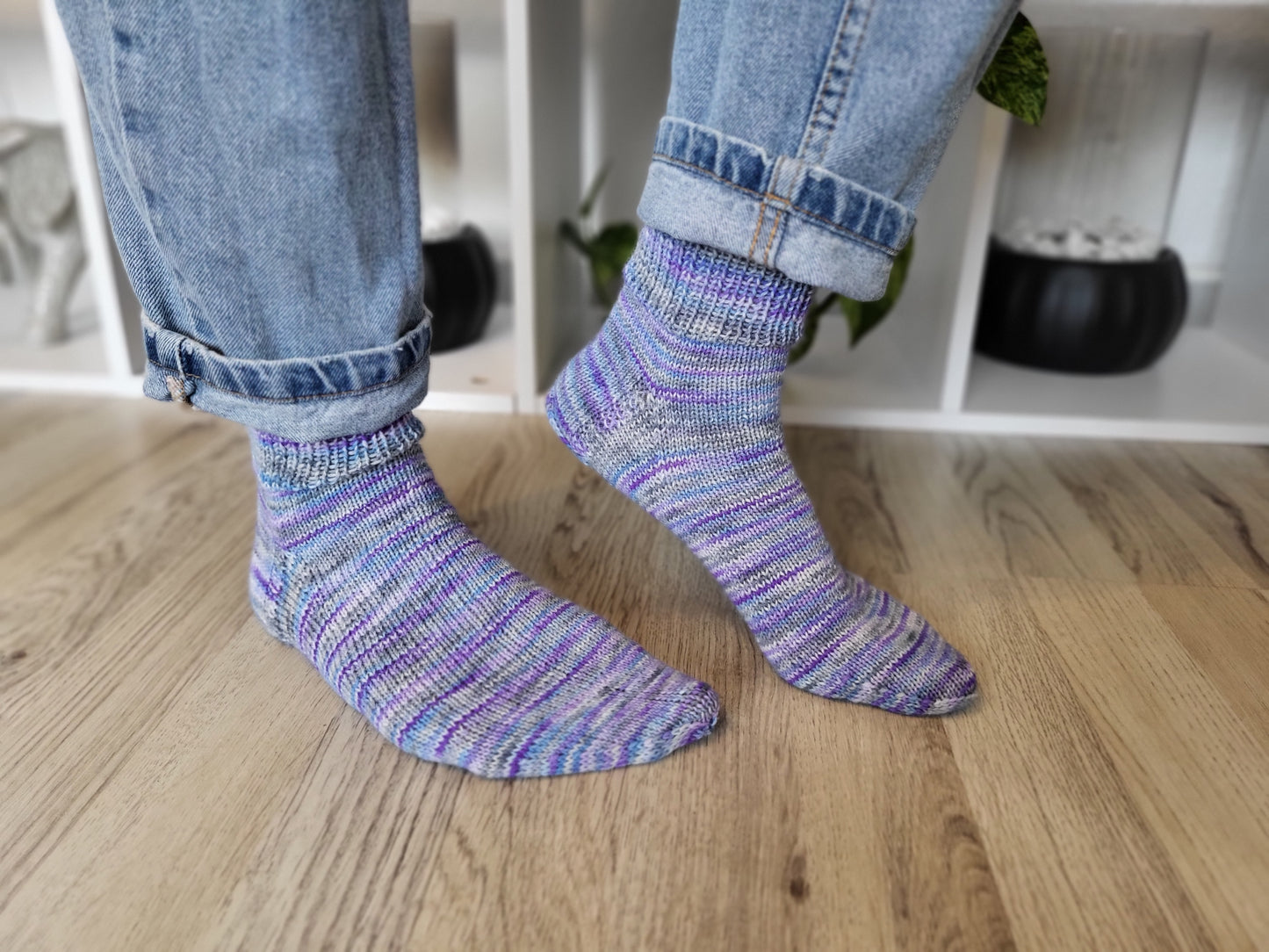 Handgestrickte Socken Größe 38/39