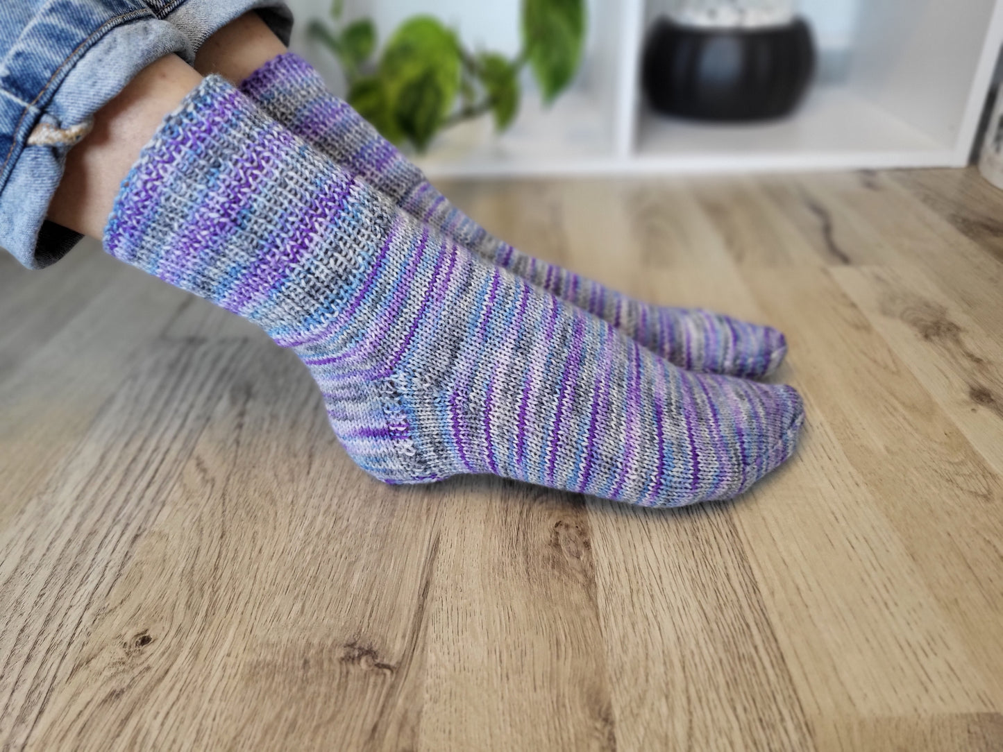 Handgestrickte Socken Größe 38/39