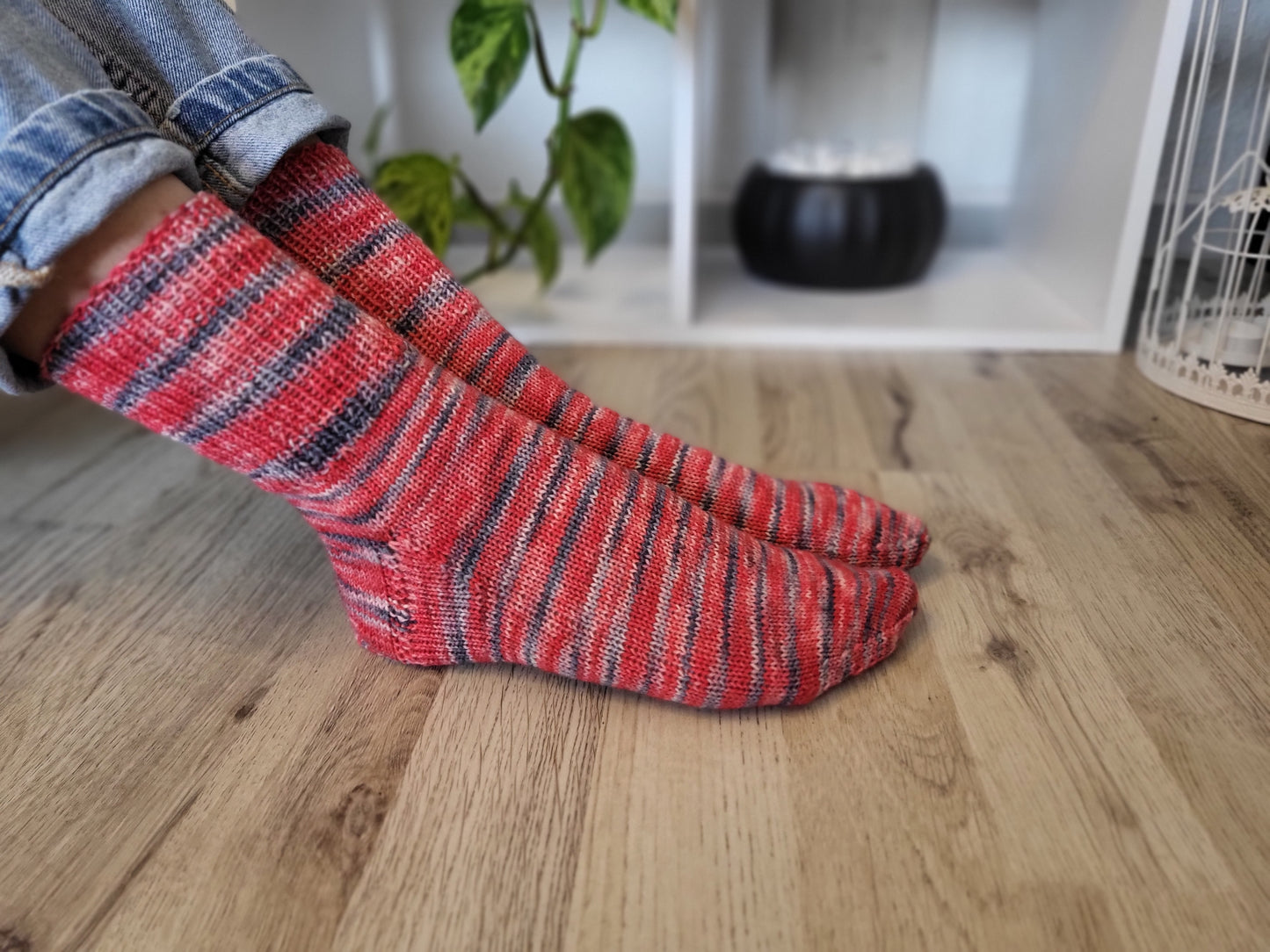 Handgestrickte Socken Größe 38/39