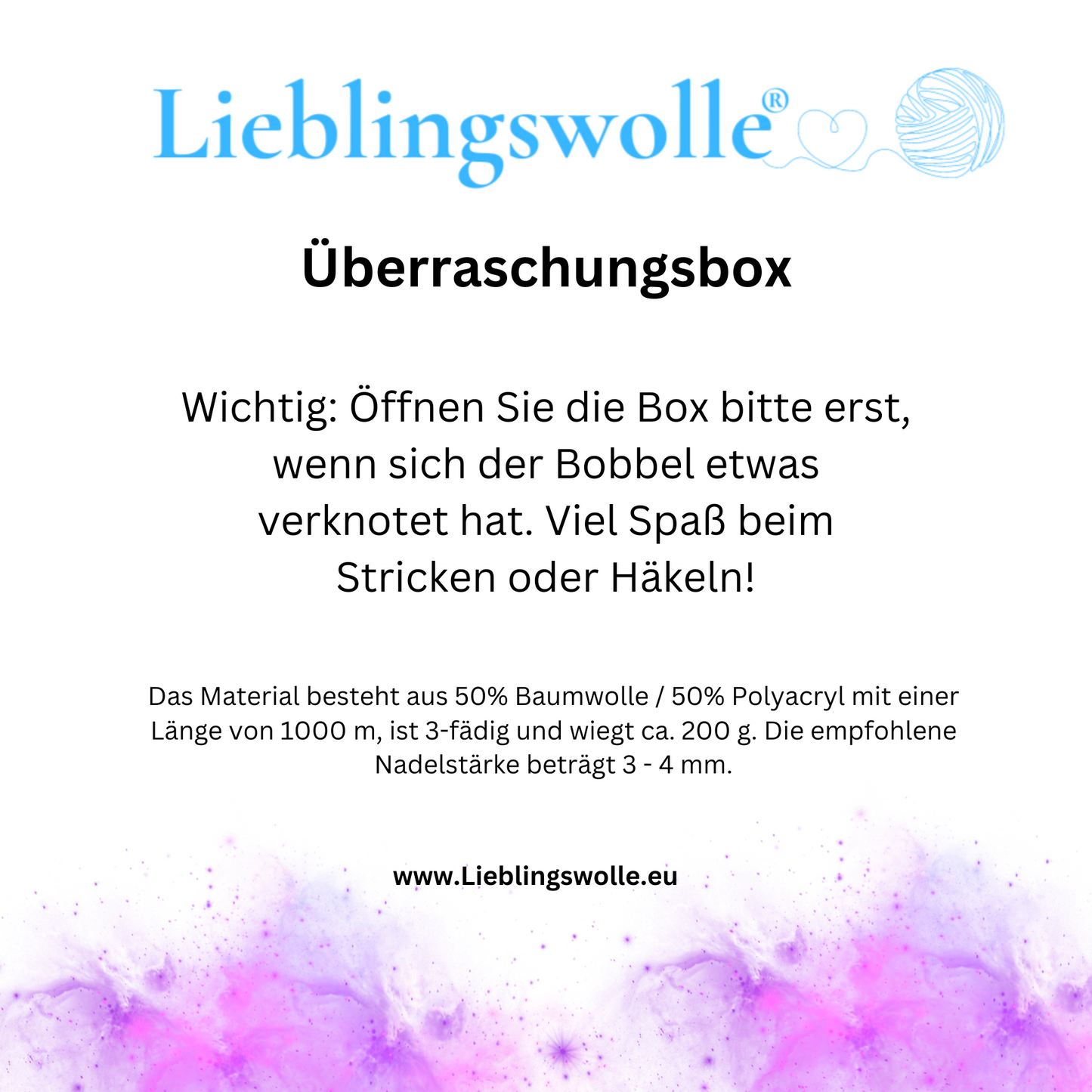 Überraschungsbox aus Bobbel