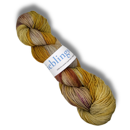 100% Merino handgefärbte Sockenwolle