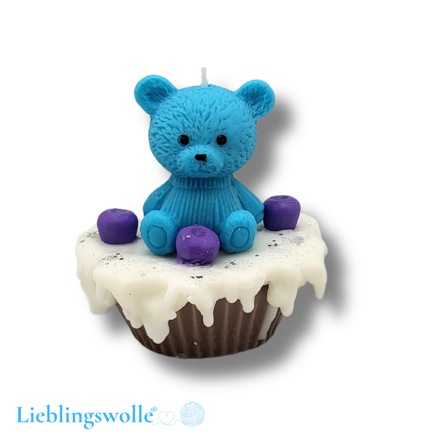 Kerze Teddy Cupcake